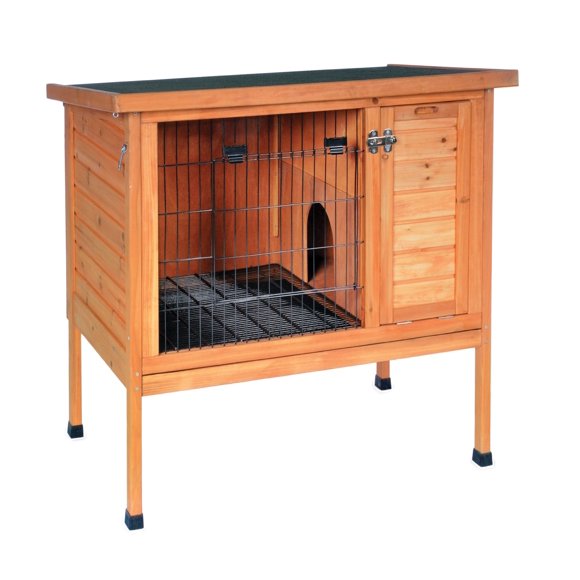 Prevue Hendryx Prevue Pet Products Small 460 Rabbit Hutch, Stained Wood