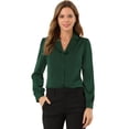thumbnail image 1 of Top de manlarcon cuello camisero y botones pamujer Verde L, 1 of 6