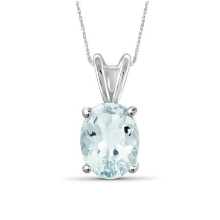 Aquamarine Cross Pendant - 1.66 Carat T.G.W. Aquamarine Gemstone Pendant