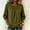Green women round neck blouse a1, variant on SSZMDLB Women Round Neck 3/4 Sleeve Pleated Blouse Casual Basic Summer Tops Fashion Tee Shirt Comfy Vacation Outfits Work Clothes, Orange XL