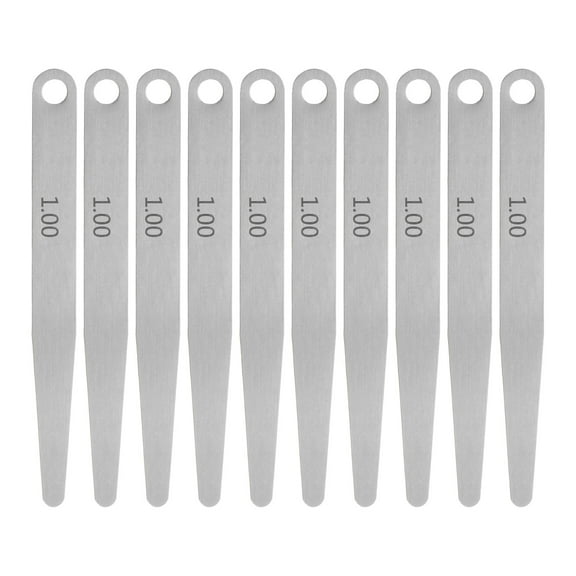 Uxcell 10 Pack Feeler Gauge 1.0mm Thickness Gauge 65MN Steel Metric Gap Measuring Tool