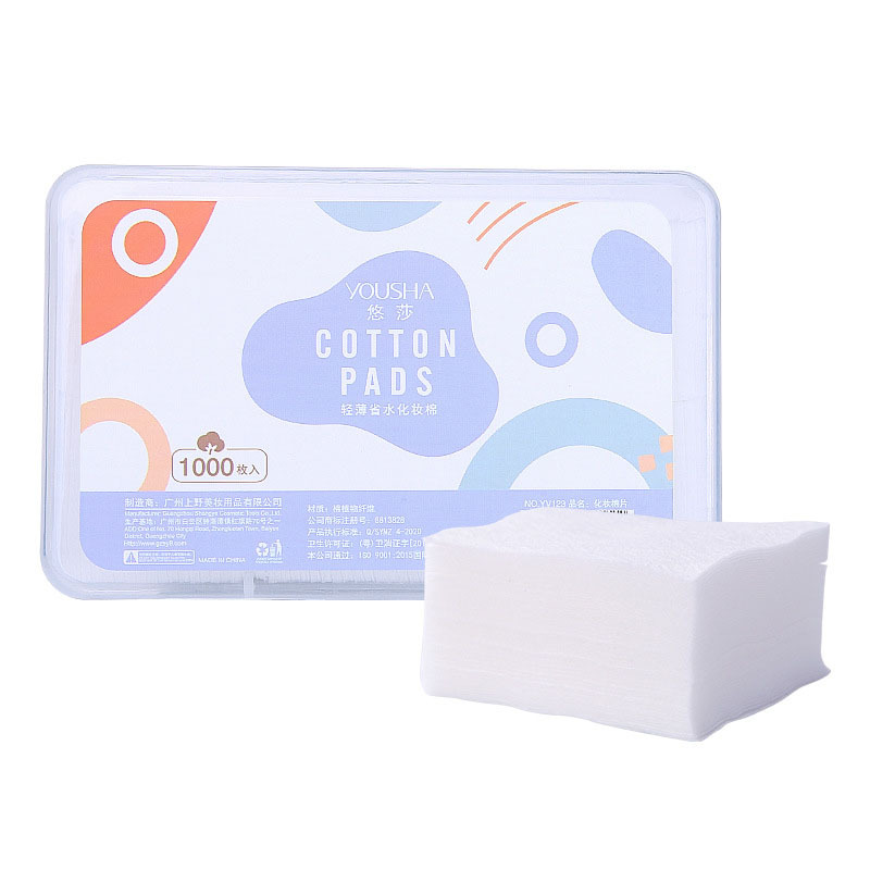 Cosmetic Cotton Pads Thick 1000 Pieces Makeup Remover Pads Pure Cotton