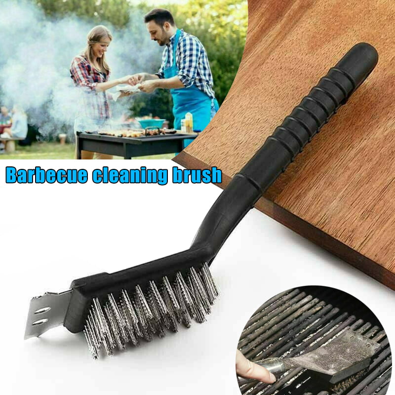 Barbeque BBQ Grill Poly Hand Scrubber Cleaning Brush 6" Bristleless 