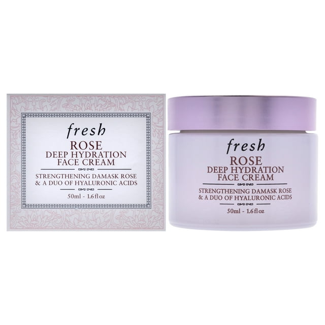 Crema facial de hidratación profunda Rose de Fresh for Women - Crema de 1.6 oz