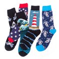 thumbnail image 3 of GYRATEDREAM 5 Pairs Kids Astronaut Style Crew Socks Boys Girls Funny Boot Socks Children Cosplay Party Carnival Game Holiday Calf Socks for 5-14 Years, 3 of 8
