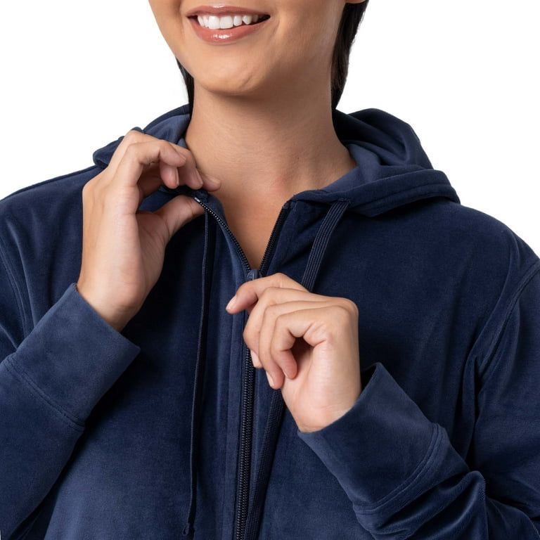 Wright s Women s Plush Velour Hoodie Jogger Tracksuit Set S 4X Walmart