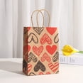 thumbnail image 4 of 12pcs Valentines Day Kraft Paper Bags Goodie Bags with Handle for for Kids Valentine's Day, Valentines Heart pattern Gift Bags, 4 of 6