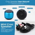 thumbnail image 3 of UUEENN Croc Speaker, Mini Altavoz para Croc, Mini Altavoz de Halloween, Bluetooth Croc Charm, Azul, 3 of 5