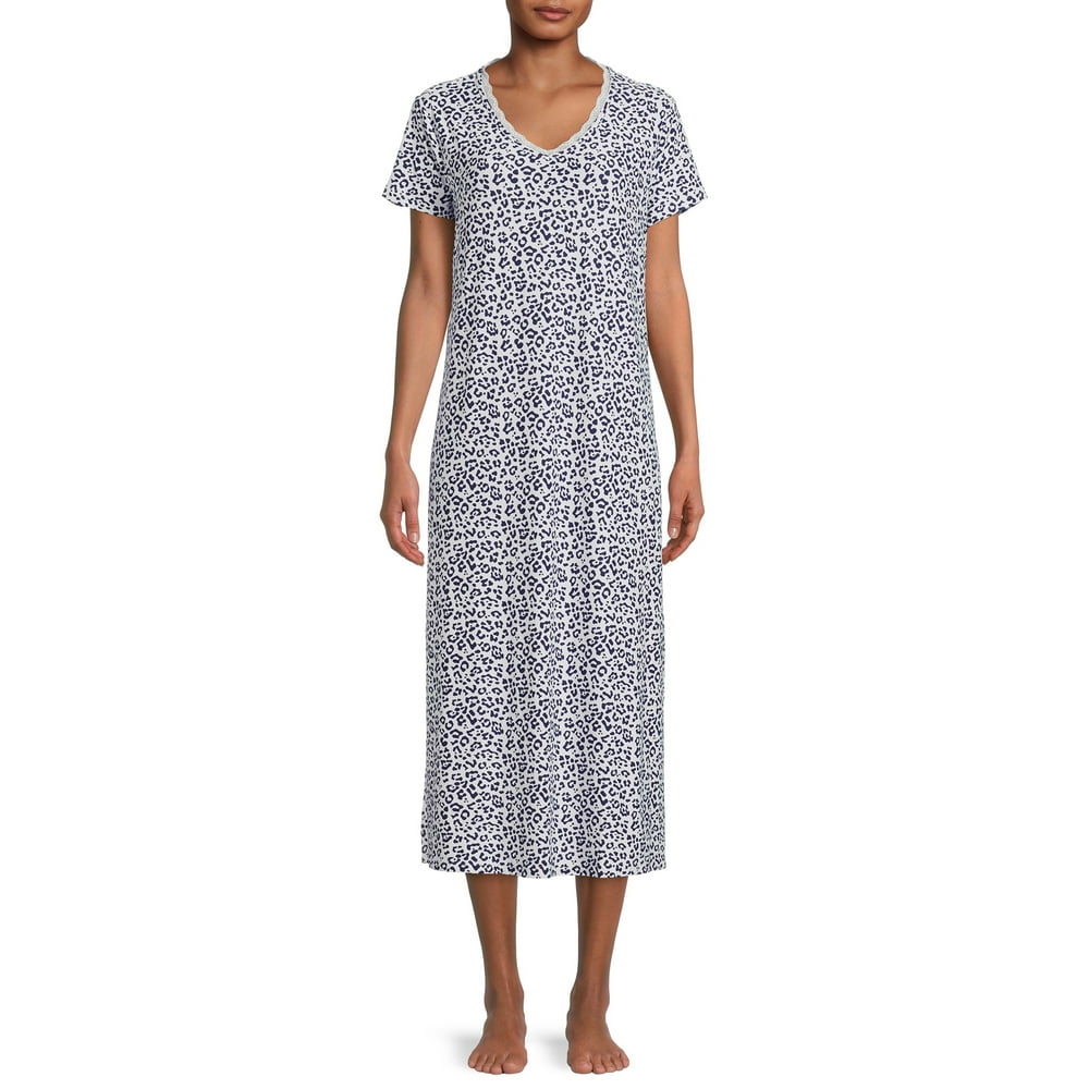 Hanes Hanes Women's Short Sleeve Nightgown with Lace