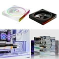 thumbnail image 3 of 140mm PC Case Cooling Fan 5V 3Pin ARGB Cyclic Light Effect and 4Pin PWM Adjustable Cooling Fan for Gamers, 3 of 16