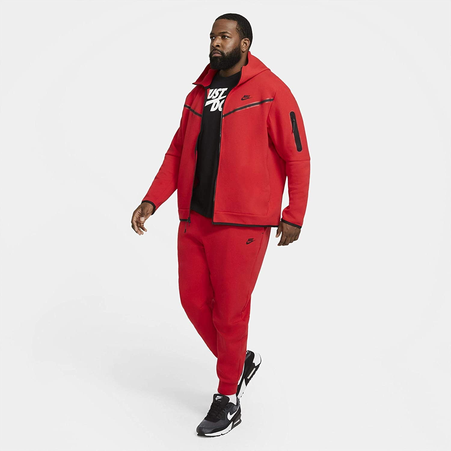 university red tech fleece