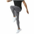thumbnail image 2 of Athletic Pants for Men High Waisted Compression Shapewear Leggings Trousers Mens Casual Solid Stretchy Slim Quick-Drying Yoga Running Pant, 2 of 8