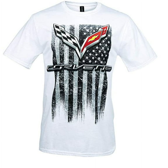 C7 Corvette American Legacy Men's T-Shirt Large, White