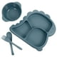 thumbnail image 2 of WORGEOUS 1 juego de placa dividida para niños para niños Bowl para niños Dinosaur Plate Kids Spoon, 2 of 8