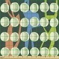 thumbnail image 2 of Modern Fabric by the Yard Upholstery, Geometric Creative Motif of Color Bars and Sketchy Circles Avant Garde Repetition, Decorative Fabric for DIY and Home Accents, Multicolor by Ambesonne, 2 of 5