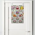 thumbnail image 2 of Floral Hanging Pocket Organizer, Layout of Protea Flowers Vertically Assorted Garden Art, Printed Polyester Storage Bag with Pockets, 14" x 20", Rose Pale Ruby, 2 of 2