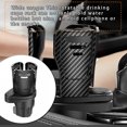thumbnail image 4 of Portavasos doble para coche, soporte telescópico ajustable para botellas de agua, accesorio para beber jugo de automóvil, accesorio para Automoción decorativa y accesorios Fibra de Carbono Negro, 4 of 6