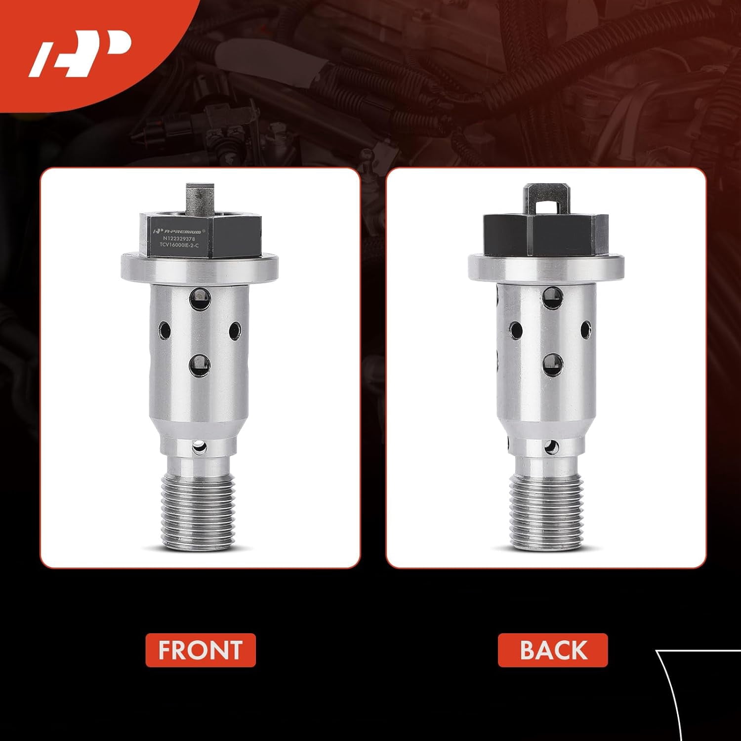 A-Premium 2-PC Intake & Exhaust Engine Variable Valve Timing (VVT) Solenoid Compatible with Mercedes-Benz C230, C300, C350, E350, E550, GLK350, GL450, GL550, S400, S550, G550, SL550, SLK280