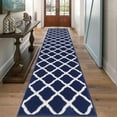 thumbnail image 1 of Alfombra para correr SHACOS extra larga, 60 x 305 cm, color azul marino, 1 of 8