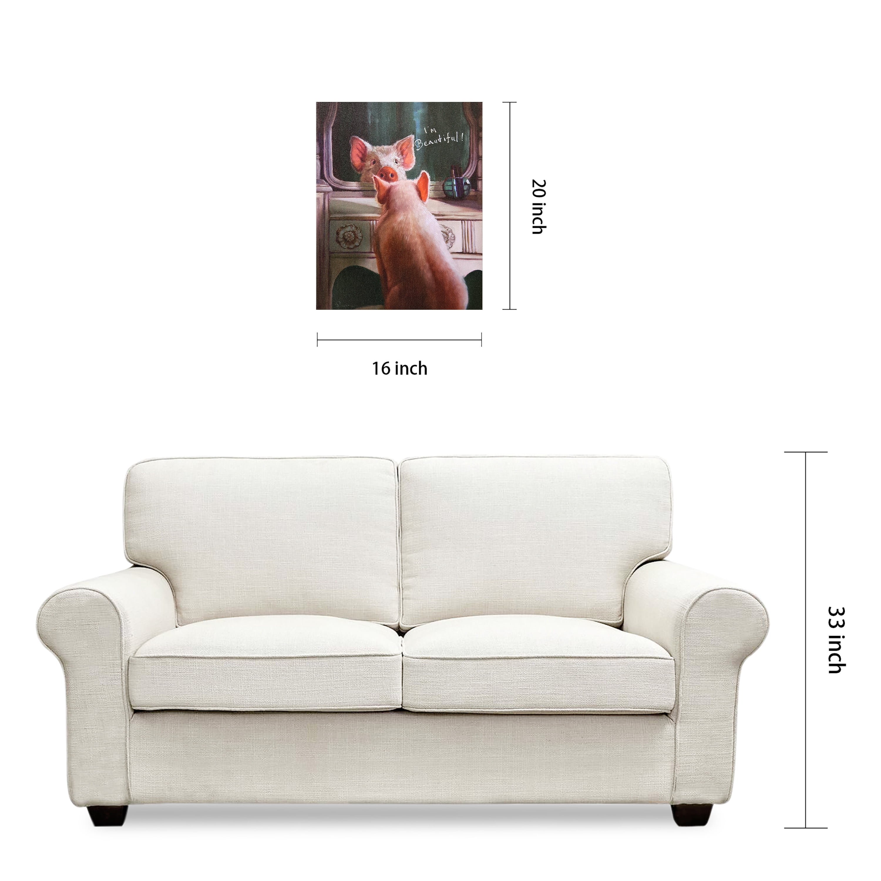Empire Art Direct Affirmation III Graphic Art Print on Wrapped Pig Canvas Wall Art, 20" x 16" x 2", Ready to Hang