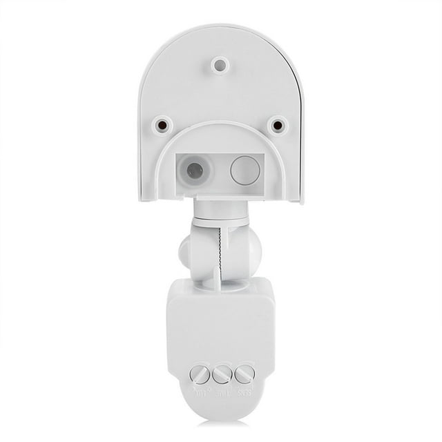 PIR Sensor Switch, 110V 240V Adjustable Body Motion Infrared Outdoor IP65 Waterproof Detector Light Bulb Black Home Lighting with 160 Detection Range 110V 240V Black