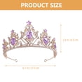 thumbnail image 4 of Corona de novia Tiara nupcial de boda Corona de diamantes de imitación Tiara de diamantes de imitación Tocado de fiesta, 4 of 7