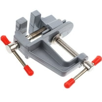 ROSENICE 1Set Silver Mini Flat Table Vise for Diy Craft Jewelry Making Woodworking Carving Milling G Type