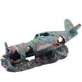 thumbnail image 1 of Fish tank decoration fighter vintage airplane ru submarine view fish shrimp shelter cave hiding resin resin aquarium decor turtle tank decoration, 1 of 5