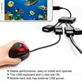 thumbnail image 1 of Micro Usb Hub, Black ABS OTG Cable OTG Adapter with Stable Performance for OTG and Power Supply, 1 of 7