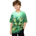 thumbnail image 5 of Virmaxy (3-14Years) Boys Girls Fashion Cute Printed Shirt Kids Baby Casual Short Sleeve Cotton Tops Summer Loose Casual Trendy Pullover Shirt Multicolor-5 4 Years, 5 of 9