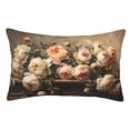 thumbnail image 1 of Balery Vintage Peonies Rustic Charm Funda de Cojín Estampada, Regalos para Mujeres, Regalos de Amor para Ella, Regalos para Novia o Esposa, Funda de Almohada-20"x30", 1 of 6