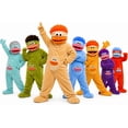 thumbnail image 6 of Funny Big Mouth Monster Onesie Silly Monster Onesie with Comb Plush Pajamas Home Loungewear (No Shoes Included), 6 of 7