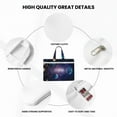 thumbnail image 5 of Salouo Planets Stars And Galaxies1 for Canvas Tote File Bag, Tote Bag With Zipper Business Briefcase Document Bag with Handle A4 File Organizer Laptop Bag for Travel & Work, 5 of 8
