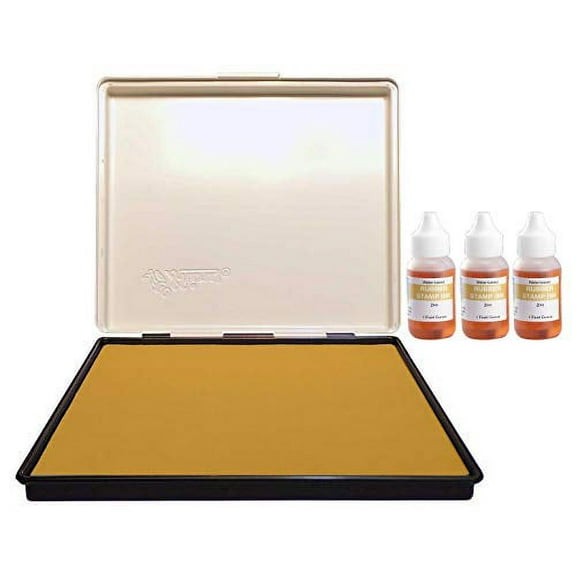 Infusion 8" x 12" Extra Large Industrial Stamp Ink Pad, Your Go to Large Stamp Ink Pad for Bright Color, Even Coverage and Durability, Zinc Stamp Pad