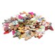 thumbnail image 1 of Botones de colores, 100 piezas de botones de mariposa, botones de madera coloridos, botones de mariposa elaborados por expertos, 1 of 14