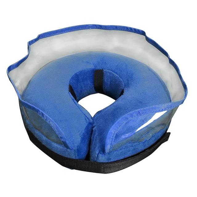 Inflatable Dog Cone Collar Alternative Adjustable Protective Dog Recovery Cone Soft Donut Collar for Large Medium Small Dogs After Surgery with Enhanced Anti-Licking Guardshield