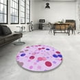 thumbnail image 4 of Ahgly Company Machine Washable Indoor Rectangle Transitional Orchid Purple Area Rugs, 8' x 10', 4 of 7