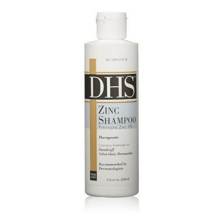 DHS Shampoo Pyrithione Zinc, Dandruff & Seborrheic Dermatitis, 8oz, 5-Pack