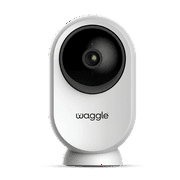 Waggle RV Mini AI Pet Camera, 1080p HD, Pan & Tilt, Motion Alerts, 2-Way Audio, Night Vision, Pet Camera with App Control, Built-in SD Card (128GB)