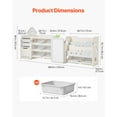 thumbnail image 3 of VEVOR Kid Toy Storage and Bookshelf with 10 Movable Plastic Bins & Drawing Board, 3 of 9