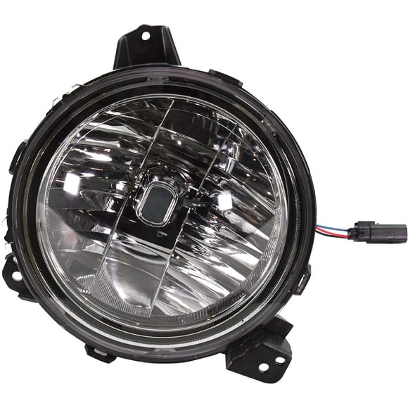 Evan Fischer Driver Side Headlight Compatible with 2019-2022 Jeep Wrangler, Fits 2020-2021 Jeep Gladiator, Fits 2018 Jeep Wrangler JL CH2502314