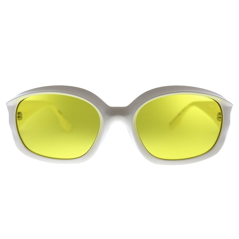Burberry 56mm‎ Oval Sunglasses
White Yellow Burberry Milton BE 4338 Plastic Unisex Oval Sunglasses White  main image 2