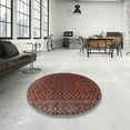 thumbnail image 4 of Ahgly Company Machine Washable Indoor Rectangle Traditional Brown Area Rugs, 5' x 8', 4 of 7