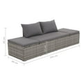thumbnail image 2 of vidaXL Patio Bed Outdoor Daybed Sofa Lounge Chair Patio Furniture Poly Rattan, 2 of 9