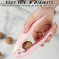 thumbnail image 3 of Nut Crackers Walnut Cracker Heavy Duty Plastic Seafood Walnut Open Tool for Kitchen Household Sheller Tool (Pink), 3 of 4