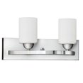 thumbnail image 2 of Whitfield Lighting VL2010-2CH WHITE GLASS CHROME BATHBAR, 2 of 2