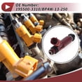 thumbnail image 2 of 1 Pc Inyector de combustible para Mazda Miata 1.8 2000-2001 Boquilla de combustible No.195500-3310/BP4W-13-250 Rojo Vino, 2 of 7