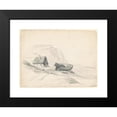 thumbnail image 2 of Seth Wells Cheney 24x19 Black Modern Framed Museum Art Print Titled - House and Boat at the Shore (C. 1835-1840), 2 of 5