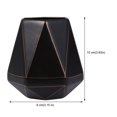thumbnail image 4 of Supvox 1Pc Black Ceramic Pen Holder with Geometric Design for Home Desktop Organizer, 4 of 7