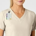 thumbnail image 6 of Wink W123 Women's Stylized V-Neck Scrub Top, Khaki, L Womens, 6 of 6